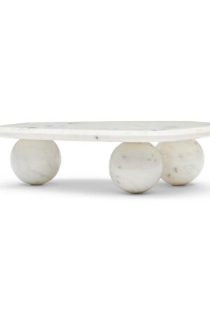 Gio Marble Platter White