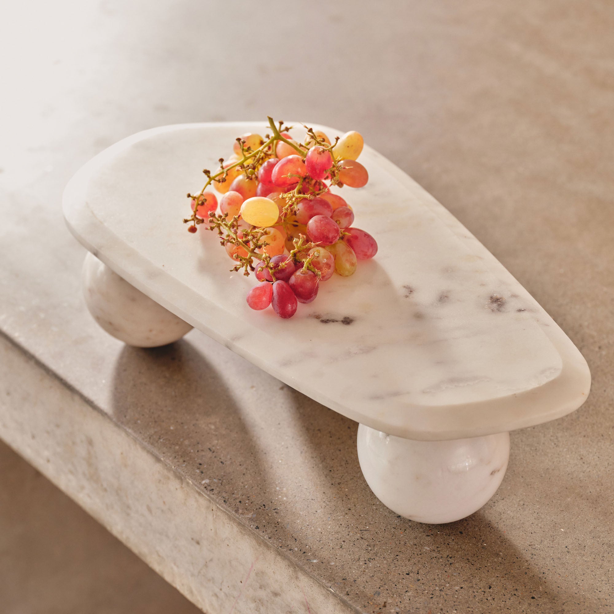 Gio Marble Platter White - Image 2