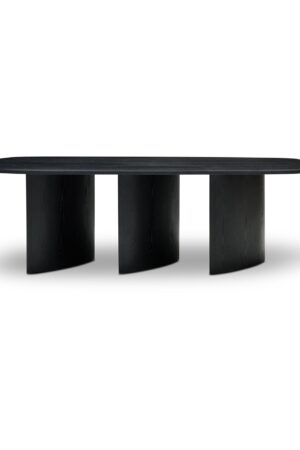 Halo Dining Table Black Ash
